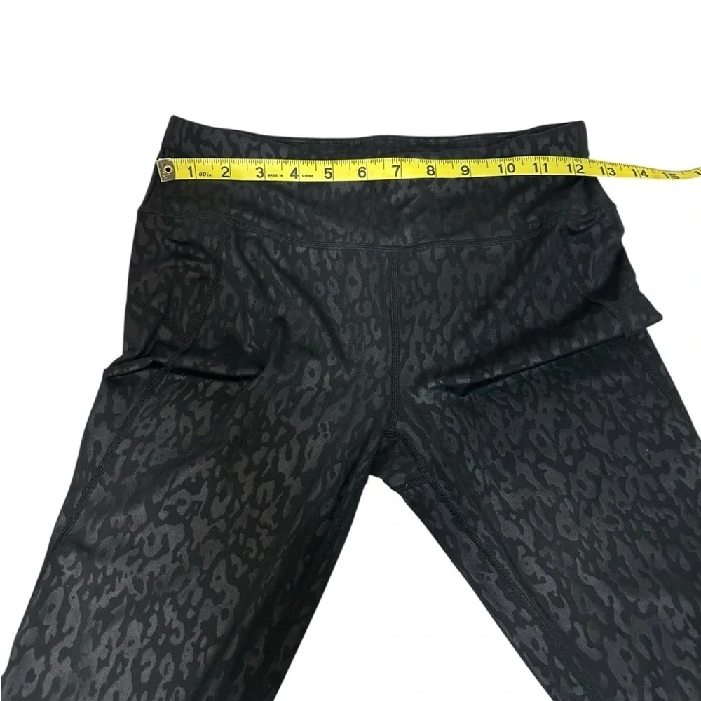 Sweaty Betty All Day Leggings Black Animal Print Full Length Power Sz S